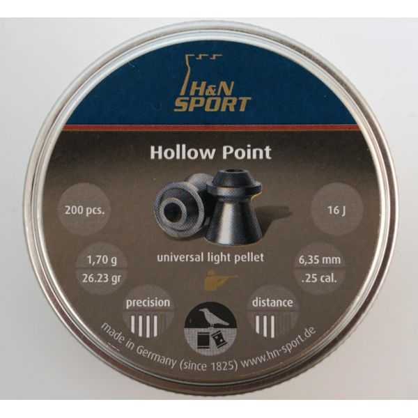 Пули H&N Hollow Point 6,35 мм, 1,70 грамм, 200 штук