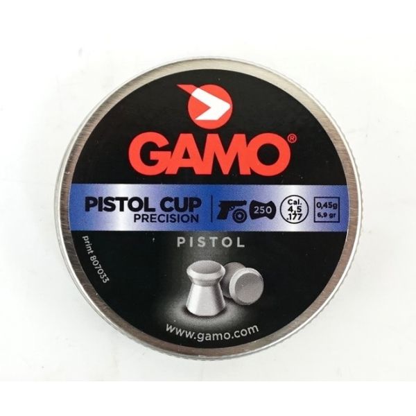 Пули Gamo Pistol Cup 4,5 мм, 0,45 грамм, 250 штук