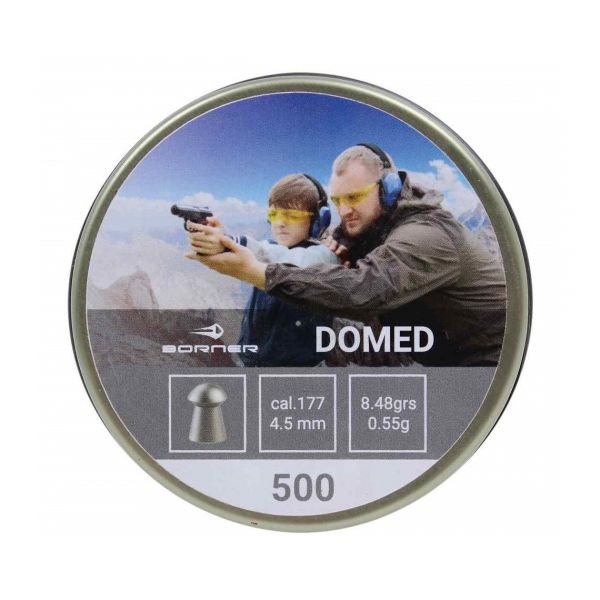 Пули Borner Domed 4,5 мм, 0,55 грамм, 500 штук