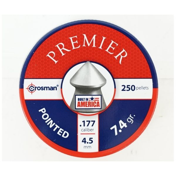 Пули Crosman Pointed 4,5 мм, 0,48 грамм, 250 штук